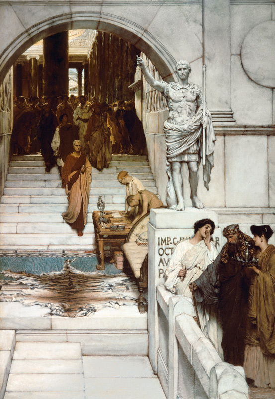 An Audience at Agrippa's od Sir Lawrence Alma-Tadema