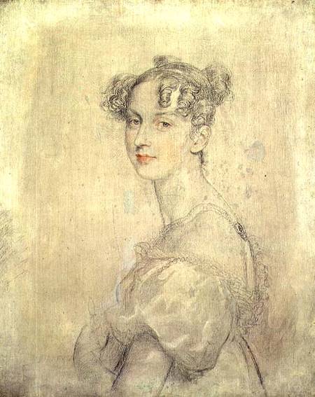 Portrait of Princess Darya Lieven (1785-1857), 1820-23 (pencil, red and white od Sir Thomas Lawrence