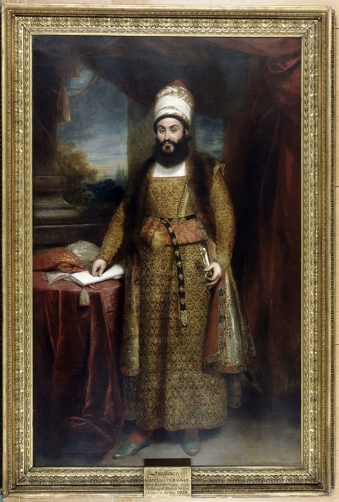 Portrait of Mirza Abul Hasan Khan Ilchi (1776-1846) od Sir William Beechey