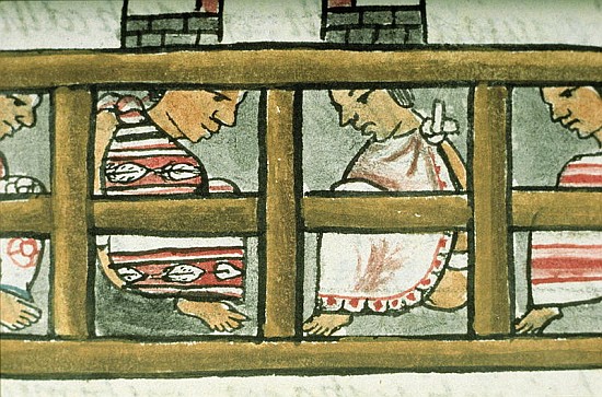 Ms Palat. 218-220 Book IX Aztec prisoners, from the ''Florentine Codex'' by Bernardino de Sahagun, c od Spanish School