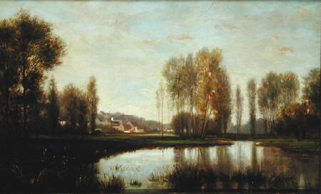 Au Bord de L'Oise (A River Scene) od Stanislas Lépine