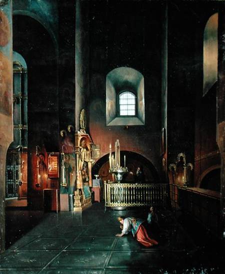 In a Church od Stanislav Joulianovitch Joukovski