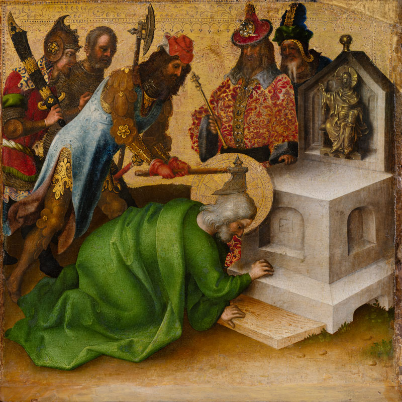 Martyrdom of St Matthias od Stefan Lochner
