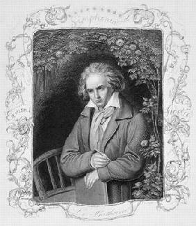 Ludwig van Beethoven (1700-1827) engraved by Albert Henry Payne (1812-1902) (engraving)