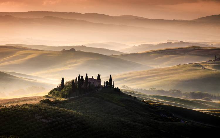 A Tuscan Country Landscape od Sus Bogaerts