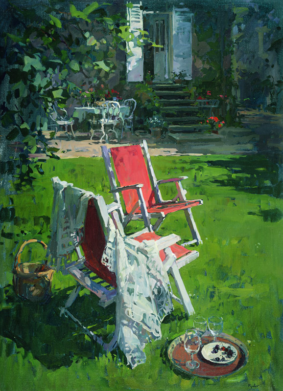Red Chairs and Chablis od Susan  Ryder