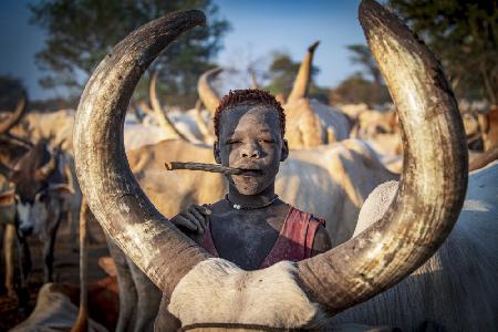 FRAME BOY-CHILDREN OF MUNDARI, SOUTH SUDAN 2021