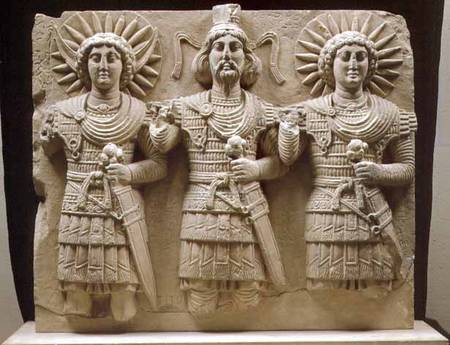Triad of Palmyrene Gods, from Palmyra Region od Syrian