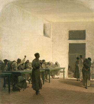 The Madhouse, 1865 od Telemaco Signorini