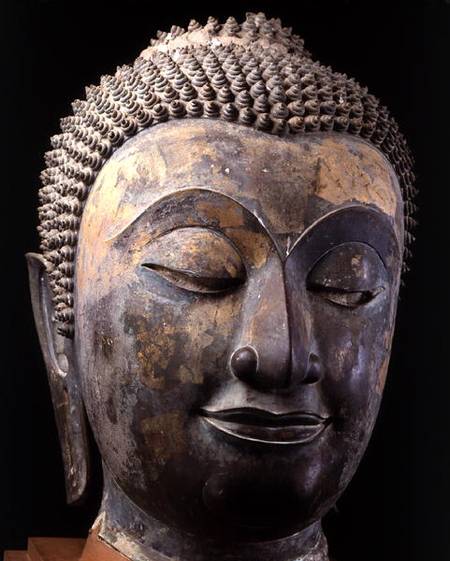 Head of a giant Buddha od Thai