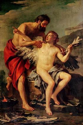 Daedalus Attaching Icarus'' Wings, c.1754