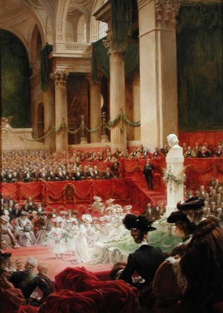 The Ceremony at the Pantheon to Celebrate the Centenary of the Birth of Victor Hugo (1802-85) 26th F od Theobald Chartran