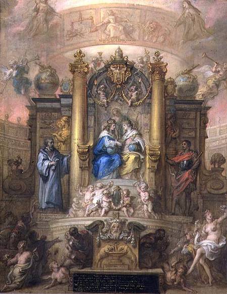Alliance of France and Spain Allegory of the Peace of the Pyrenees in 1659 od Theodoor Thulden