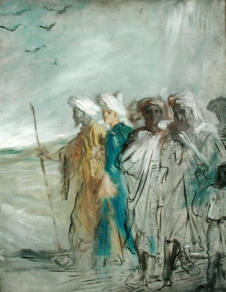 Group of Arabs or, Joseph Sold by his Brothers od Théodore Chassériau