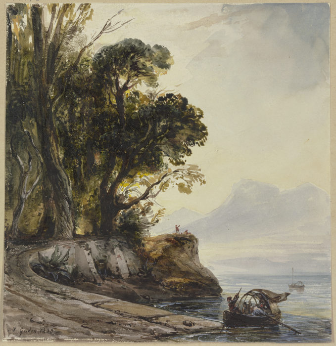 Coastal landscape od Théodore Gudin