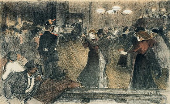 Ball at the Barriere od Théophile-Alexandre Steinlen