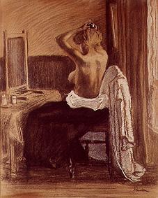 Half act in front of the mirror od Théophile-Alexandre Steinlen
