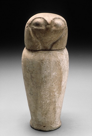Canopic Jar with Falcon's Head od Third Intermediate Period Egyptian