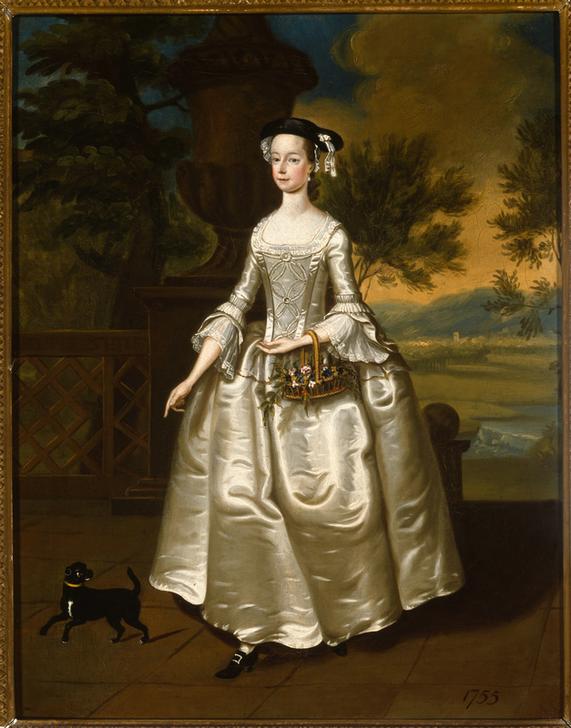 Portrait of Mary Jodrell od Thomas Bardwell
