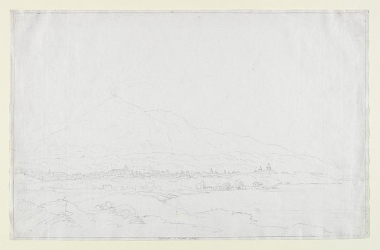Catania and Mount Etna, Sicily od Thomas Cole