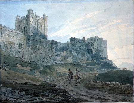 Bamburgh Castle, Northumberland  on od Thomas Girtin