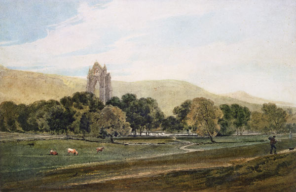 Guisborough Priory (pencil and w/c on paper) od Thomas Girtin