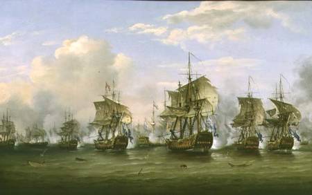 The Battle of Dogger Bank od Thomas Luny