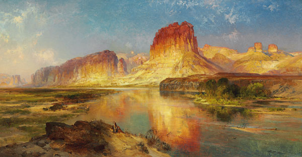 Der 'Green River' von Wyoming. od Thomas Moran