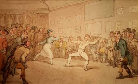 The Fencing Duel od Thomas Rowlandson