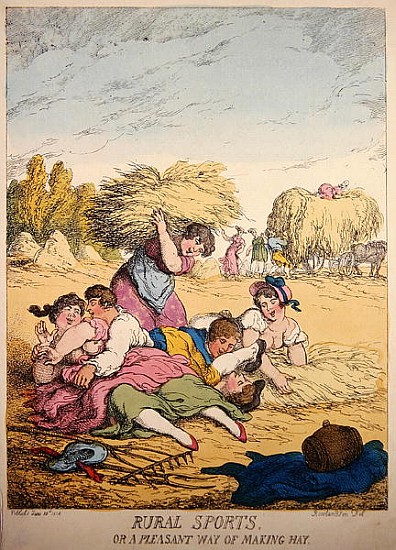 Rural Sports or A Pleasant way of making Hay od Thomas Rowlandson