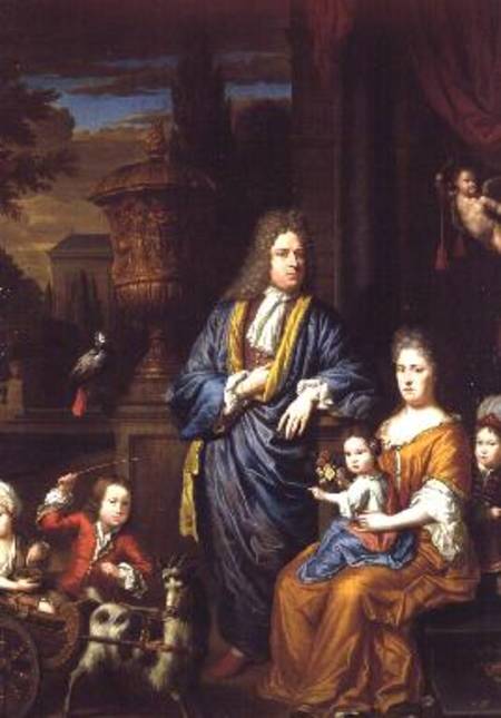 Family Portrait Group in a Classical Setting od Thomas van der Wilt