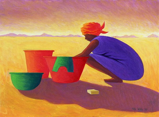 Washer Woman, 1999 (oil on canvas)  od Tilly  Willis