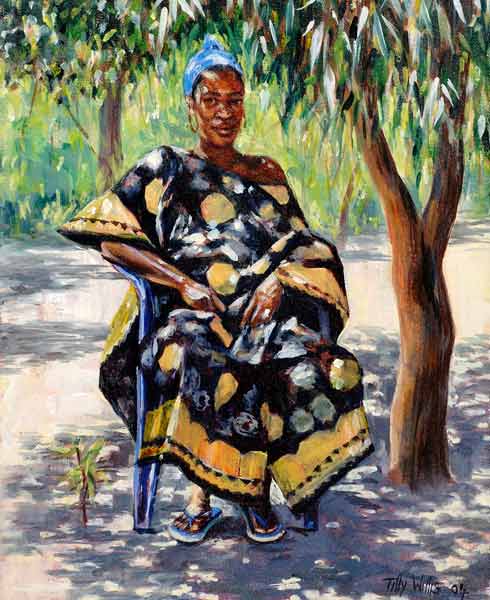 Woman Sitting, 2004 (oil on canvas)  od Tilly  Willis