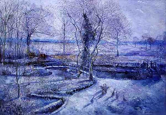 The Crossing Point, 1992-93 (oil on canvas)  od Timothy  Easton