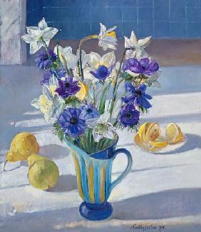 Spring Flowers and Lemons, 1994 (oil on canvas) 