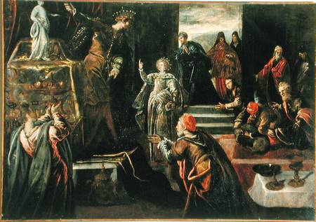 Saint Catherine of Alexandria refusing to worship the Idols od Tintoretto (eigentl. Jacopo Robusti)