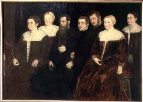 Seven members of the Soranzo Family