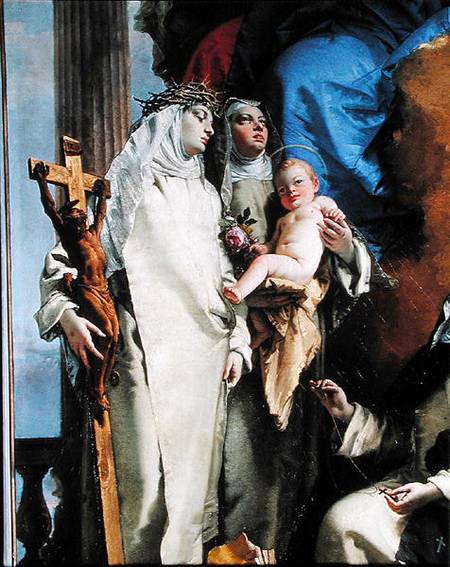 The Virgin and three Dominican Saints od Tintoretto (eigentl. Jacopo Robusti)