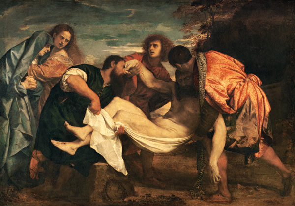 Burial Christi I od Tizian (ve skutečnosti Tiziano Vercellio)