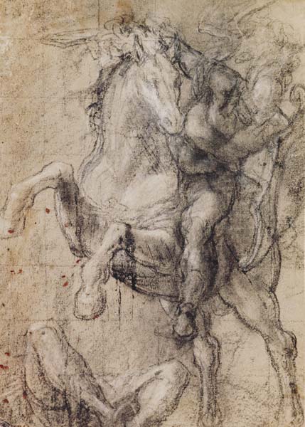 Reiter ueber einem Gefallenen od Tizian (ve skutečnosti Tiziano Vercellio)