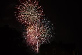 Feuerwerk zum Hofer Volksfest