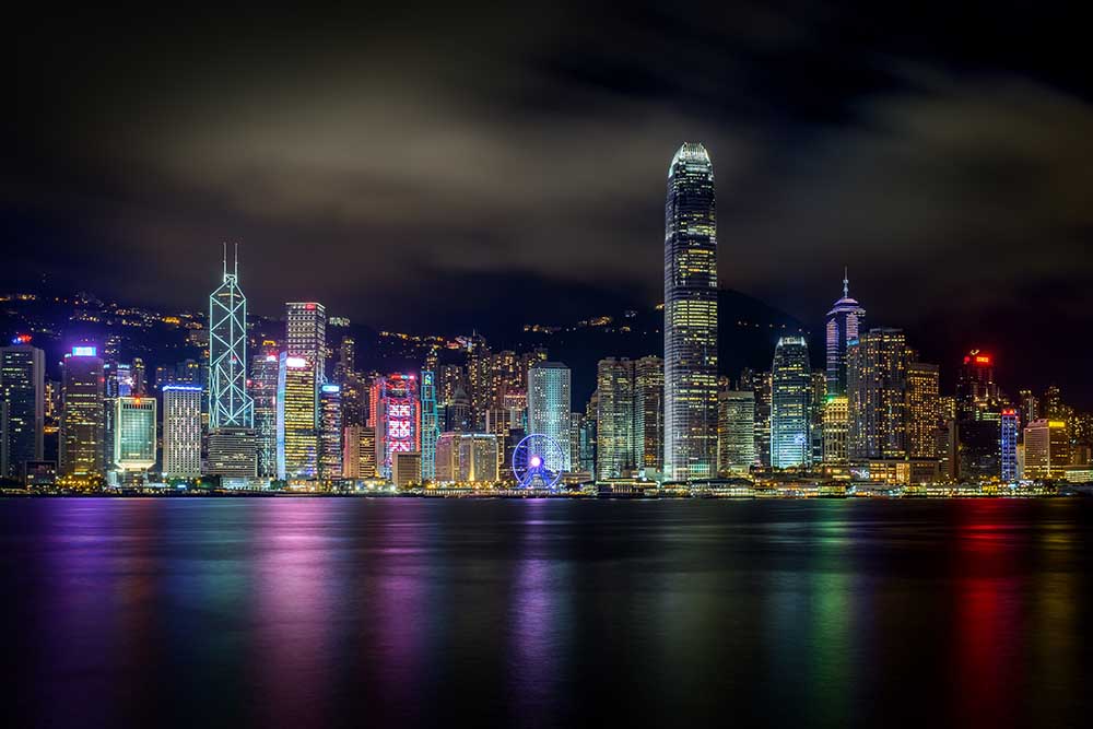 Hong Kong Skyline #001 od Tom Wang