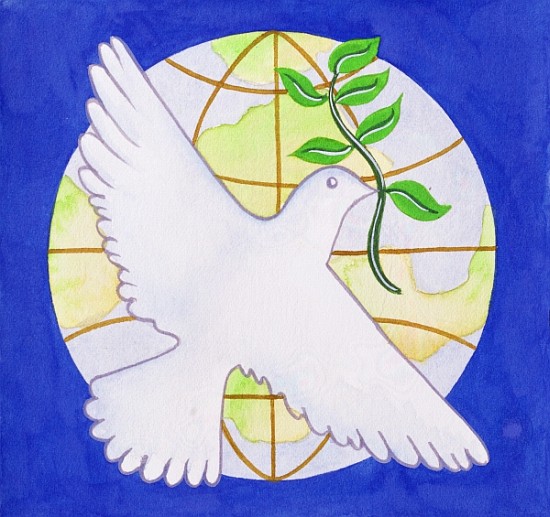 Dove of Peace, 2005 (w/c on paper)  od Tony  Todd