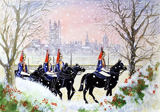 The Household Cavalry, 2005 (w/c on paper)  od Tony  Todd