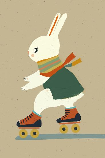 Inline Skating Bunny