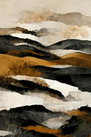 Ochre And Beige Mountains