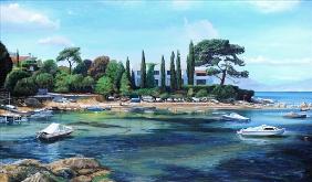 Villa and Boats, South of France