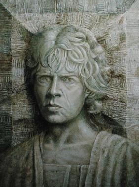 Jagger (b.1943) (oil on canvas board) 