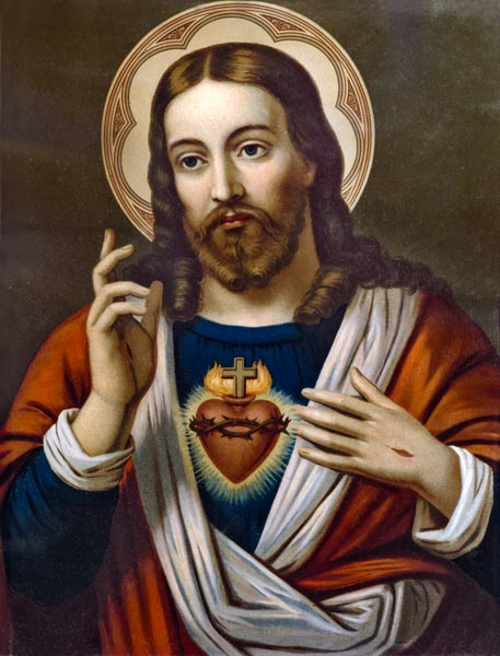 Heart Jesu picture od (um 1900) Anonym