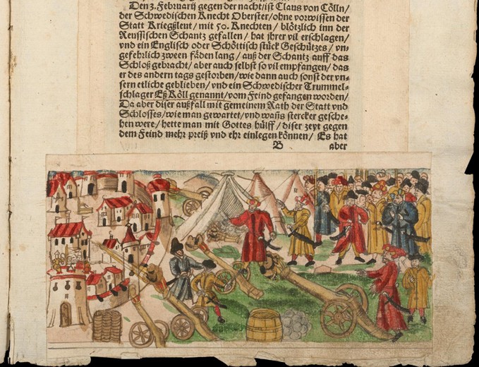Siege of Reval by the Russians in 1578. From Johann Jakob Wick's Sammlung von Nachrichten... od Unbekannter Künstler